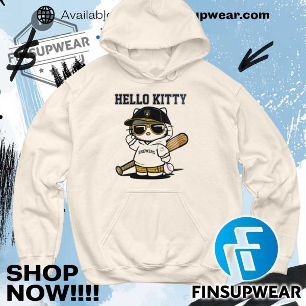 Milwaukee Brewers X Hello Kitty Shirts Hoodie Retro Unique finsupwear 4