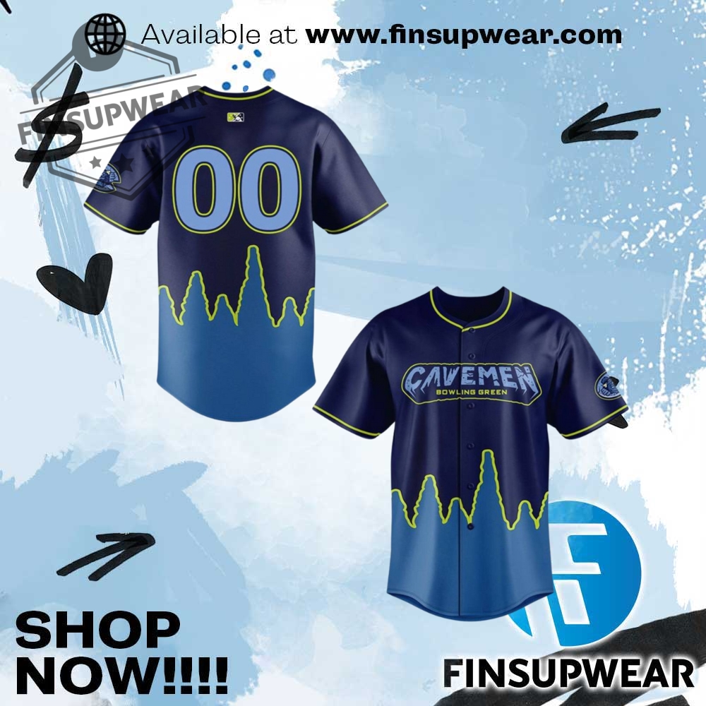 Bowling Green Hot Rods X Cavemen Personalized Baseball Jersey 1 Bowling Green Hot Rods x Cavemen Personalized Baseball Jersey