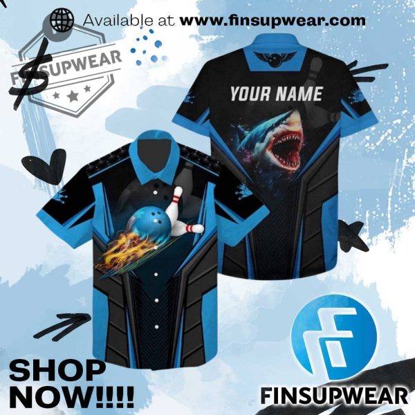 D Bowling Hawaiian Shirt finsupwear 1