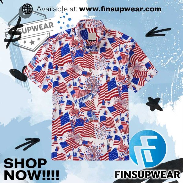 American Celebration Hawaiian Shirt finsupwear 1
