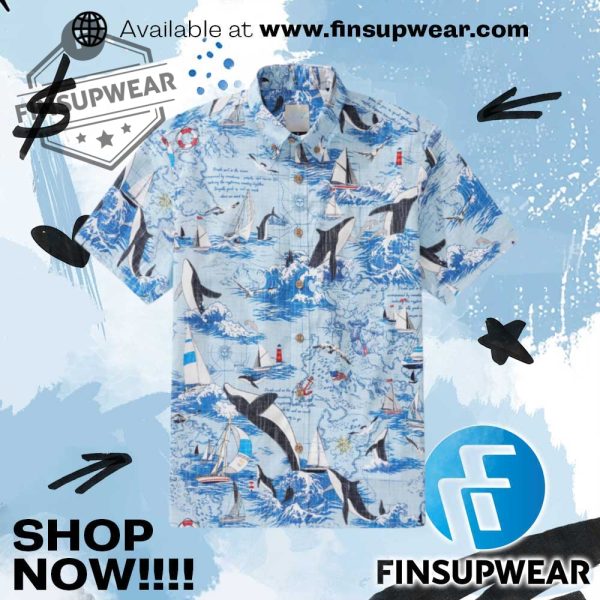 Joyful Ocean Hawaiian Shirt finsupwear 1