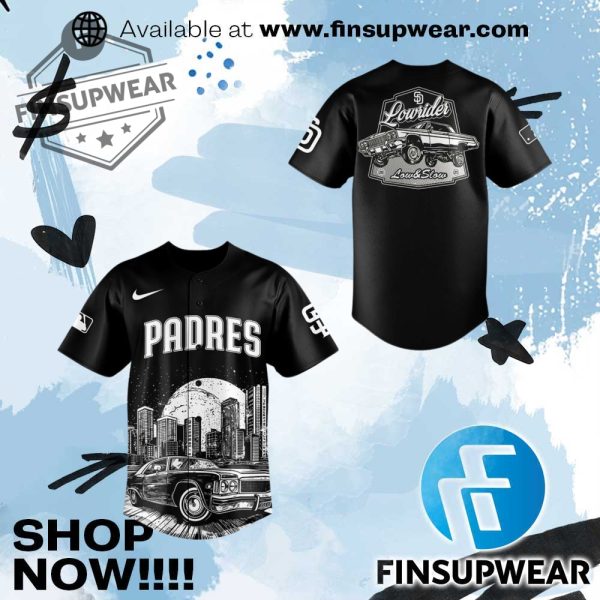 San Diego Padres X Lowrider Limited Edition Baseball Jersey finsupwear 1