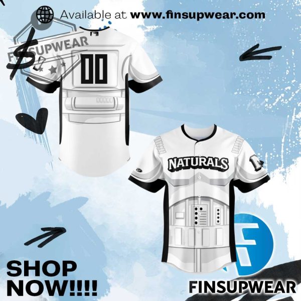 Northwest Arkansas Naturals Star Wars Night Baseball Jersey finsupwear 1