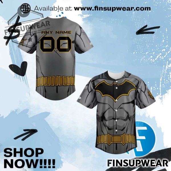 Cedar Rapids Kernels Batman Night Limited Edition Baseball Jersey finsupwear 1