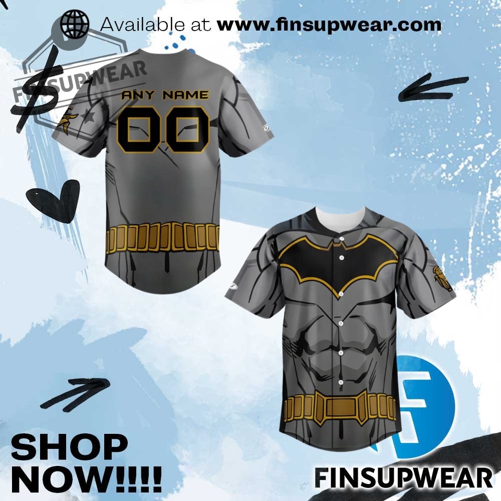 Cedar Rapids Kernels Batman Night Limited Edition Baseball Jersey 1 Cedar Rapids Kernels Batman Night Limited Edition Baseball Jersey