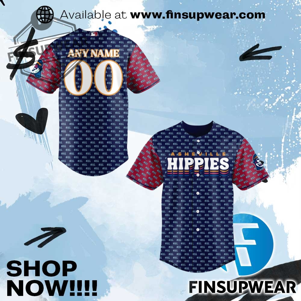 Asheville Tourists Hippies Limited Edition Baseball Jersey 1 Asheville Tourists Hippies Limited Edition Baseball Jersey