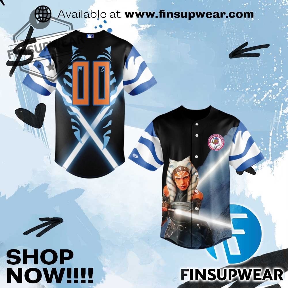 Buffalo Bisons Star Wars Limited Edition Baseball Jersey 1 Buffalo Bisons Star Wars Limited Edition Baseball Jersey