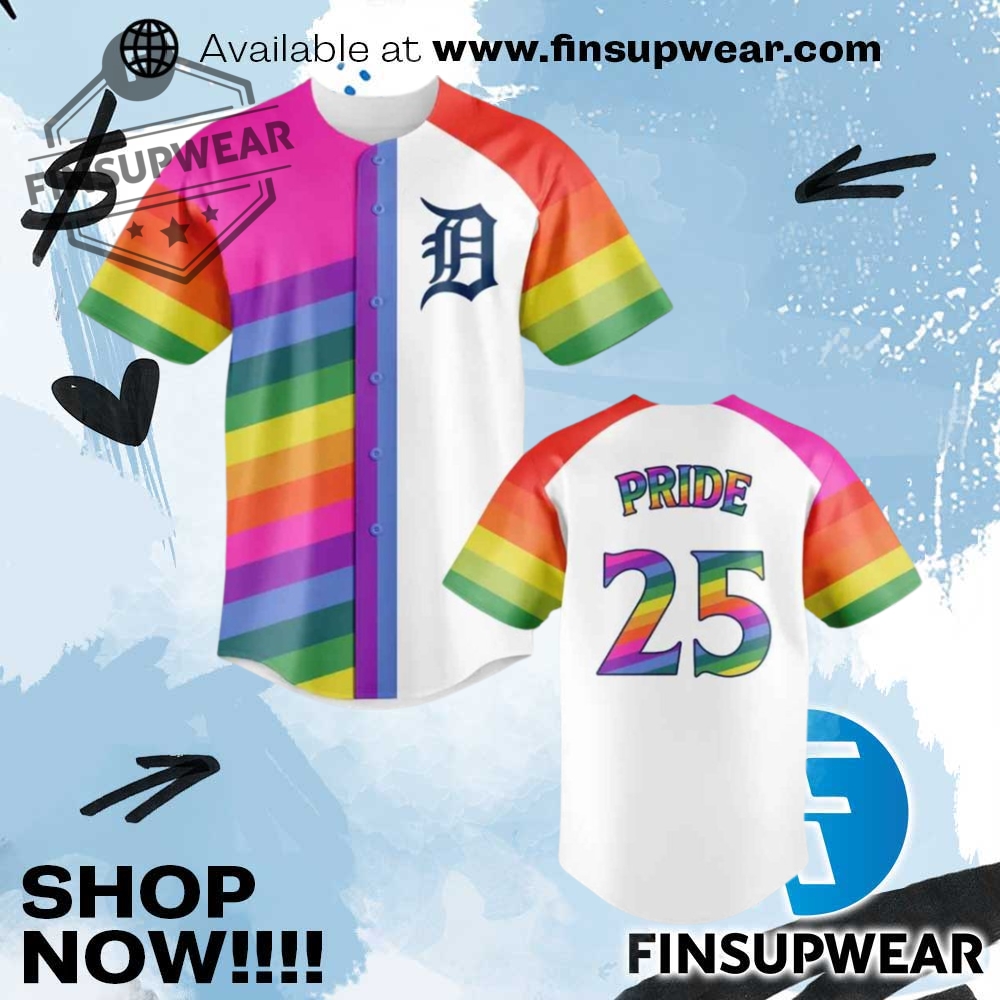 2025 Tigers Pride Night Jersey 1 2025 Tigers Pride Night Jersey
