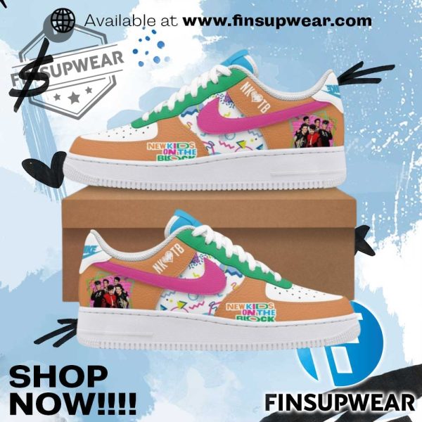 New Kids On The Block Limited Edition Air Force 1 Sneakers 2025 finsupwear 1