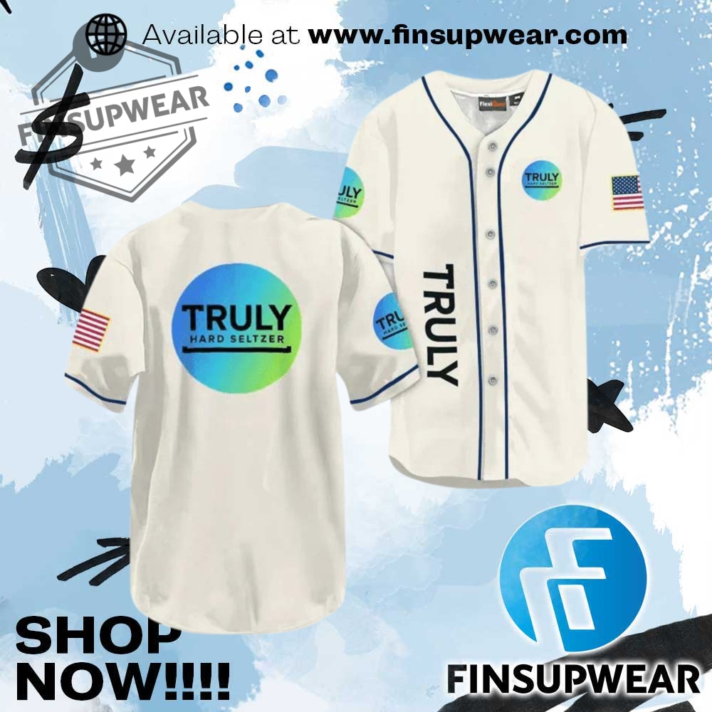 Truly Hard Seltzer Usa Flag Baseball Jersey 1 Truly Hard Seltzer USA Flag Baseball Jersey