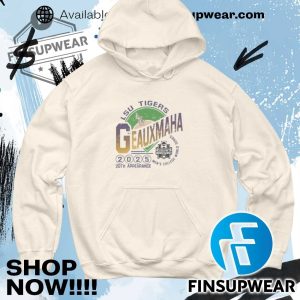 Official Lsu Tiger Geauxmaha 2025 20Th Appearance Shirt finsupwear 4