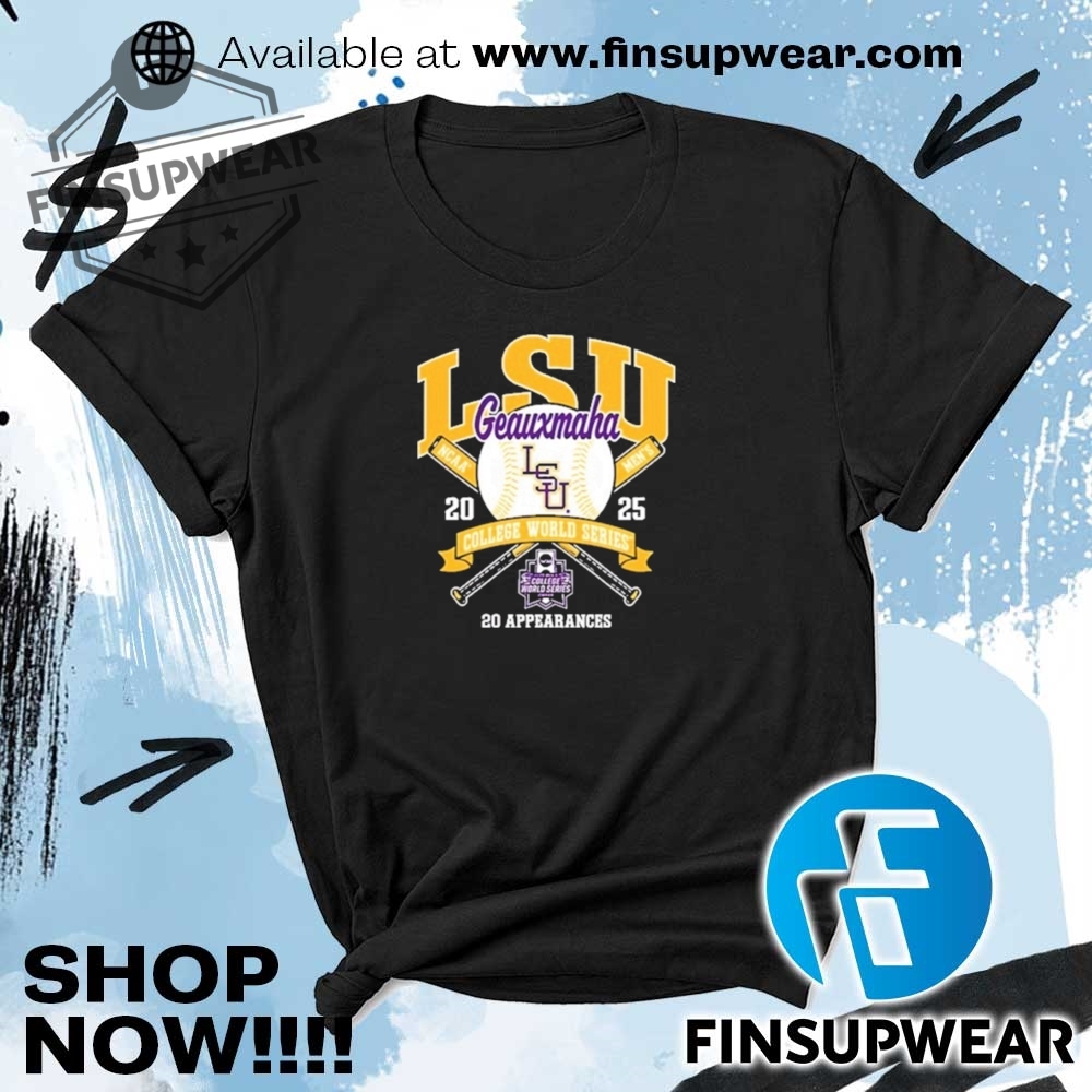 Lsu Geauxmaha 2025 College World Series Shirt 5 LSU Geauxmaha 2025 College World Series Shirt