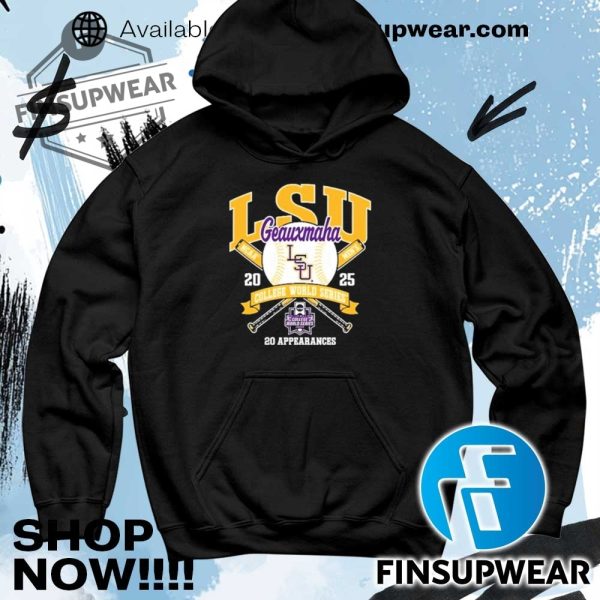 Lsu Geauxmaha 2025 College World Series Shirt finsupwear 4