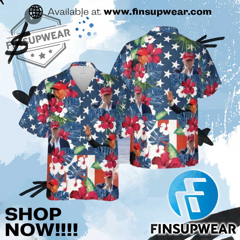 Trump 4Th Of July Great Again Hawaiian Shirt 1 Trump 4th Of July Great Again Hawaiian Shirt