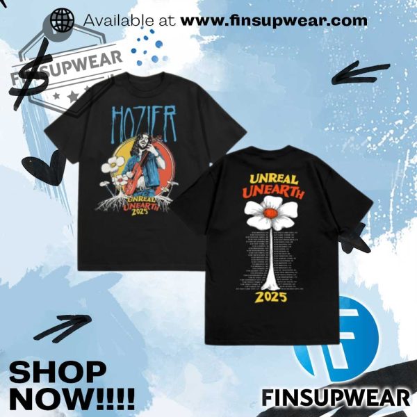 Hozier Merch Store Shop Unreal Unearth 2025 Flower Tour Shirt finsupwear 1