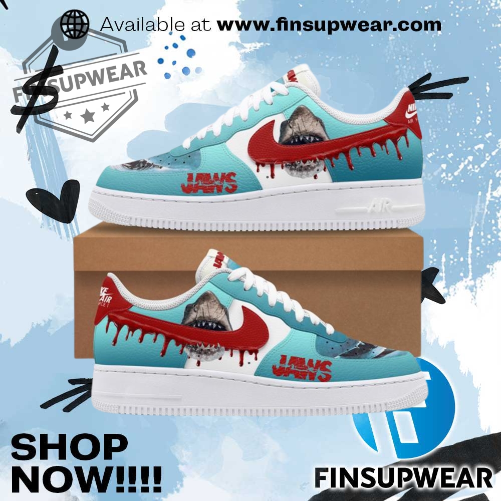 Jaws Shark Air Nike Force Shoes 1 Jaws Shark Air Nike Force Shoes