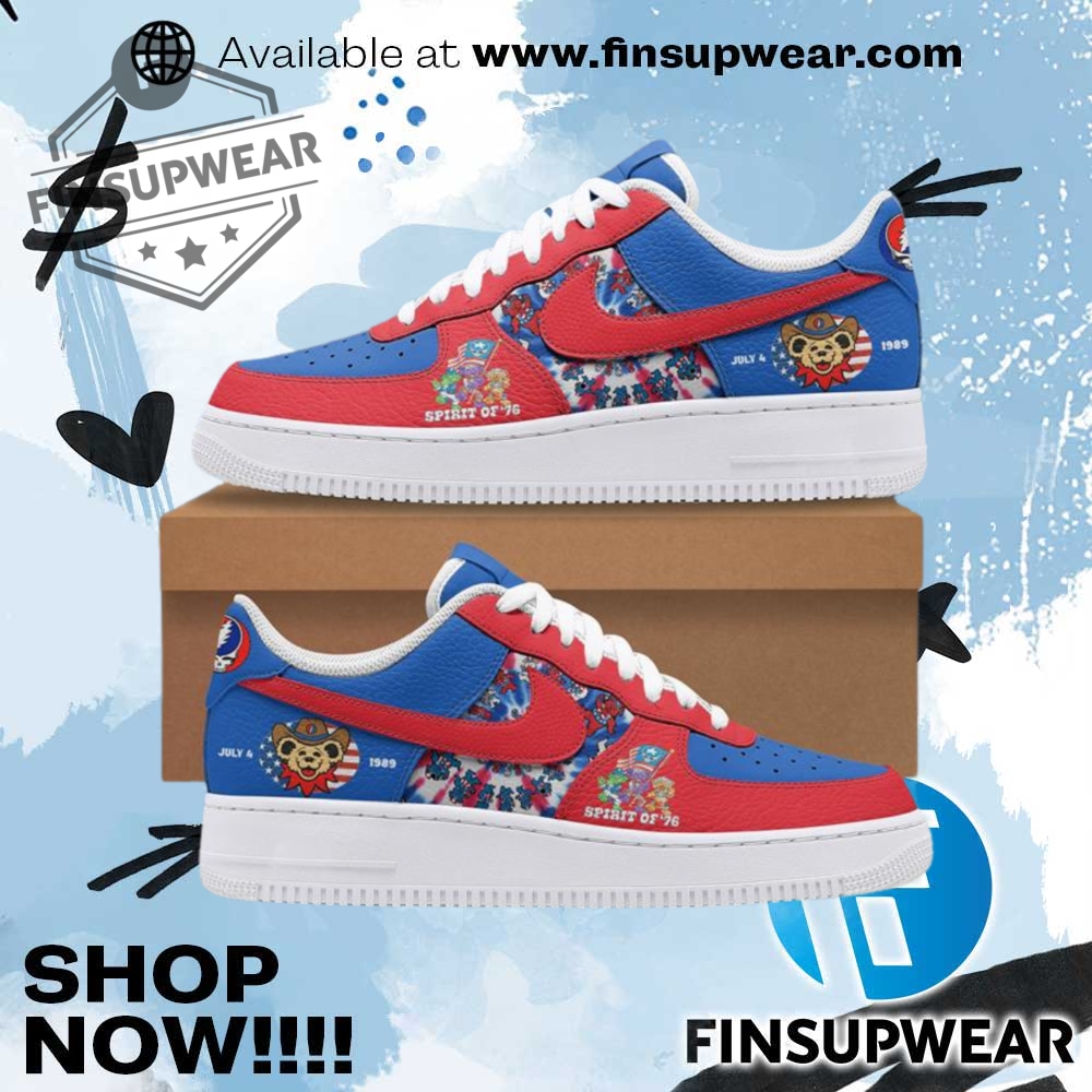 Grateful Dead 4Th July Independence Day Air Nike Force Shoes 1 Grateful Dead 4th July Independence Day Air Nike Force Shoes