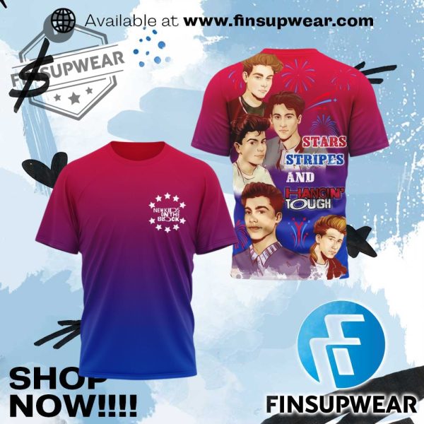 Nkotb Stars Stripes And Hangin Tough Shirt finsupwear 1