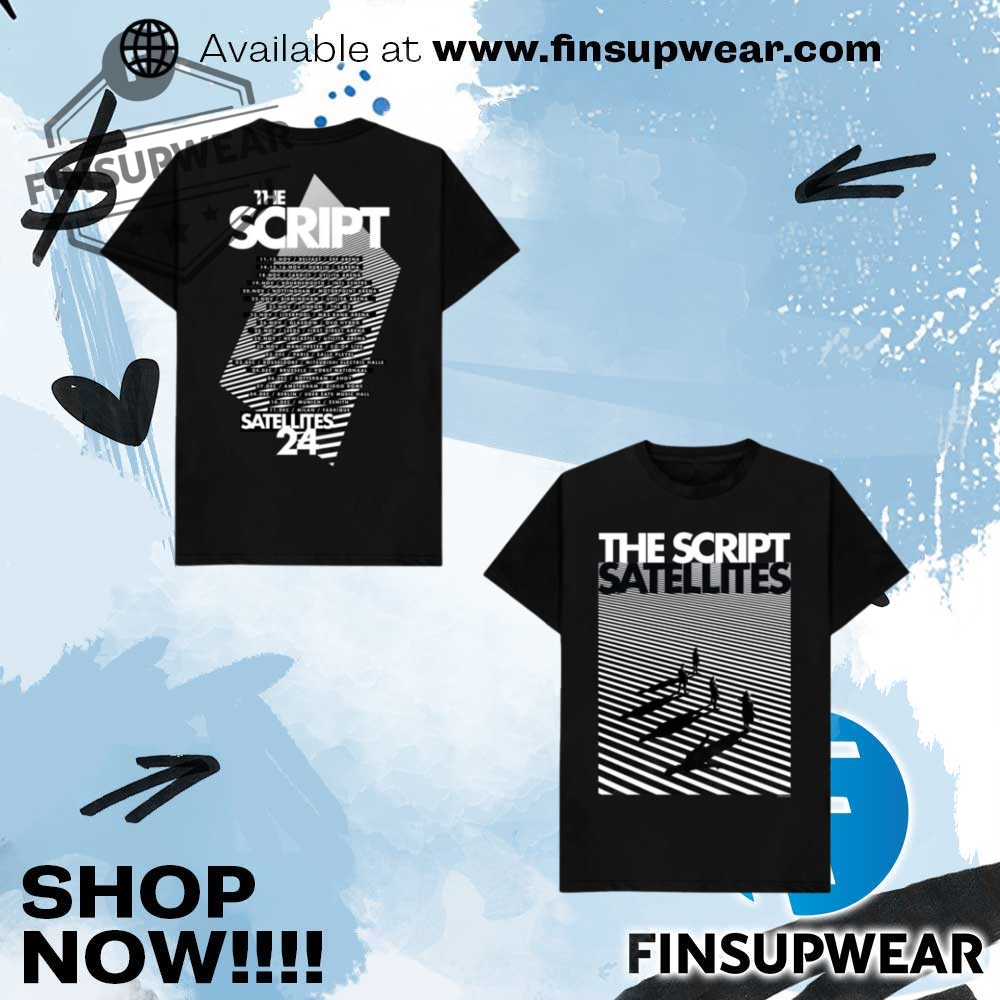 The Script Store Merch The Script Album Dateback Black Shirt 1 The Script Store Merch The Script Album Dateback Black Shirt