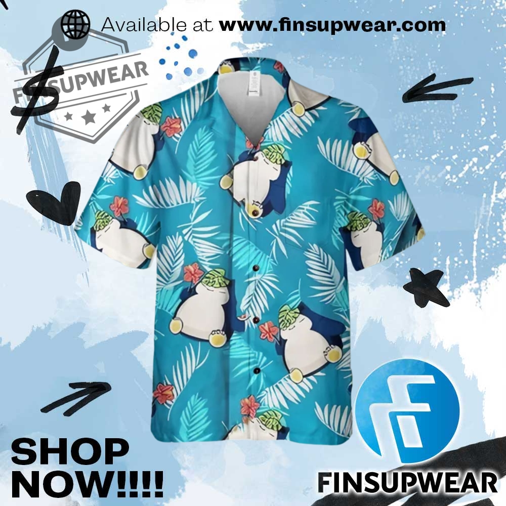 Pokemon Snorlax Hawaiian Shirt 1 Pokemon Snorlax Hawaiian Shirt