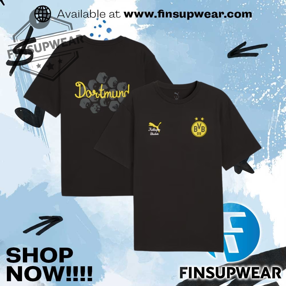 Top Trending Summer 2025: The 3D Sports T-Shirts You Need Now 10 Borussia Dortmund Puma X Kidsuper 2025 Fifa Club World Cup Graphic Shirt