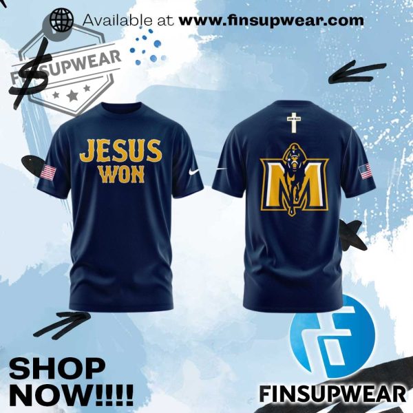 Murray State Baseball X Jesus Won Shirt finsupwear 1