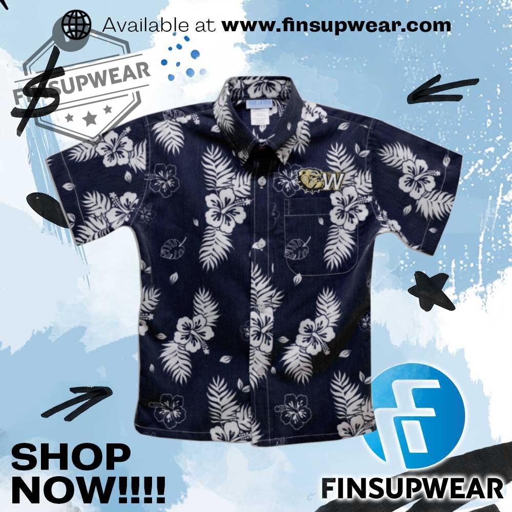 Wingate University Bulldogs Vive La Fete Youth Hawaiian 1 Wingate University Bulldogs Vive La Fete Youth Hawaiian