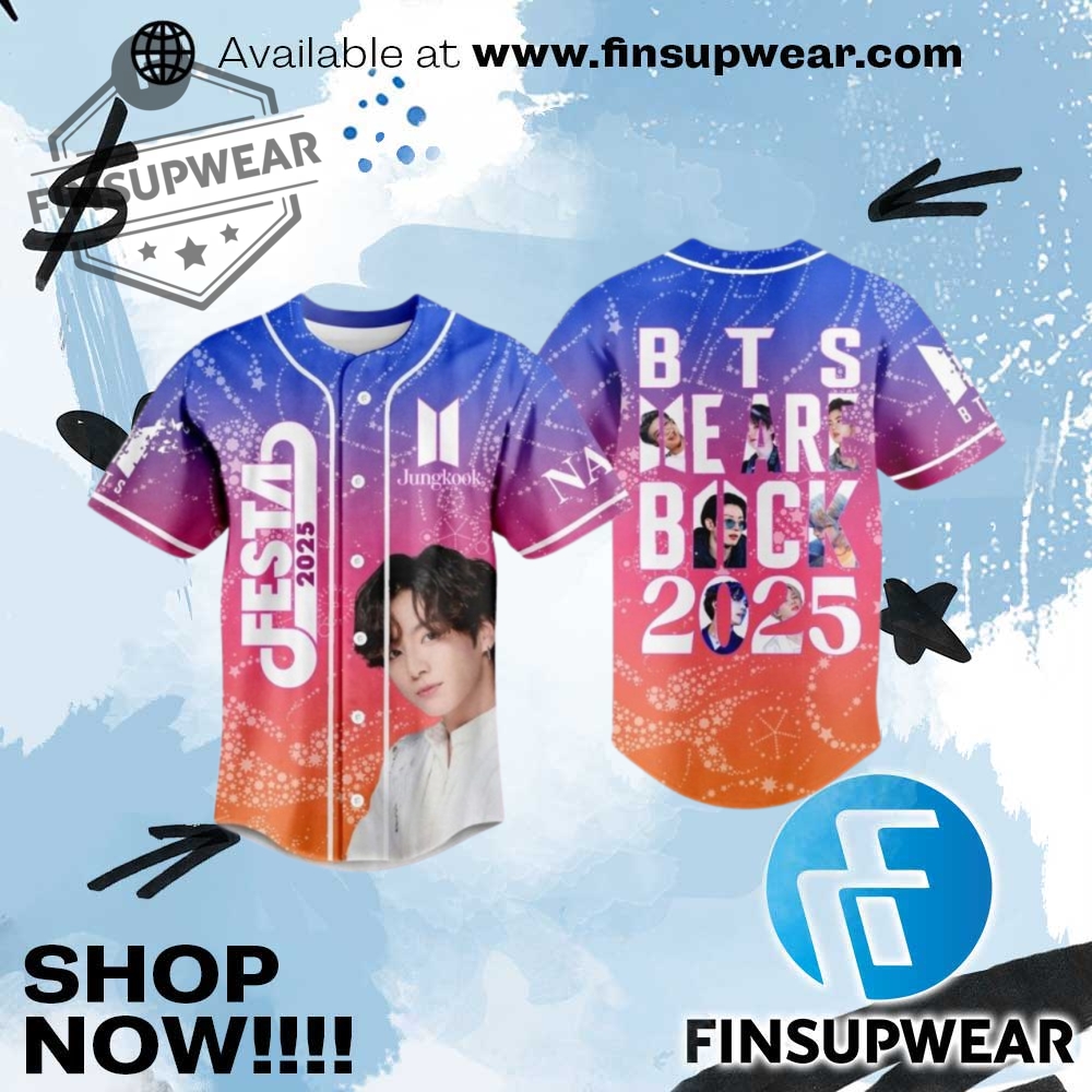Bts Festa We Are Back 2025 Customized Baseball Jersey 1 BTS Festa We Are Back 2025 Customized Baseball Jersey