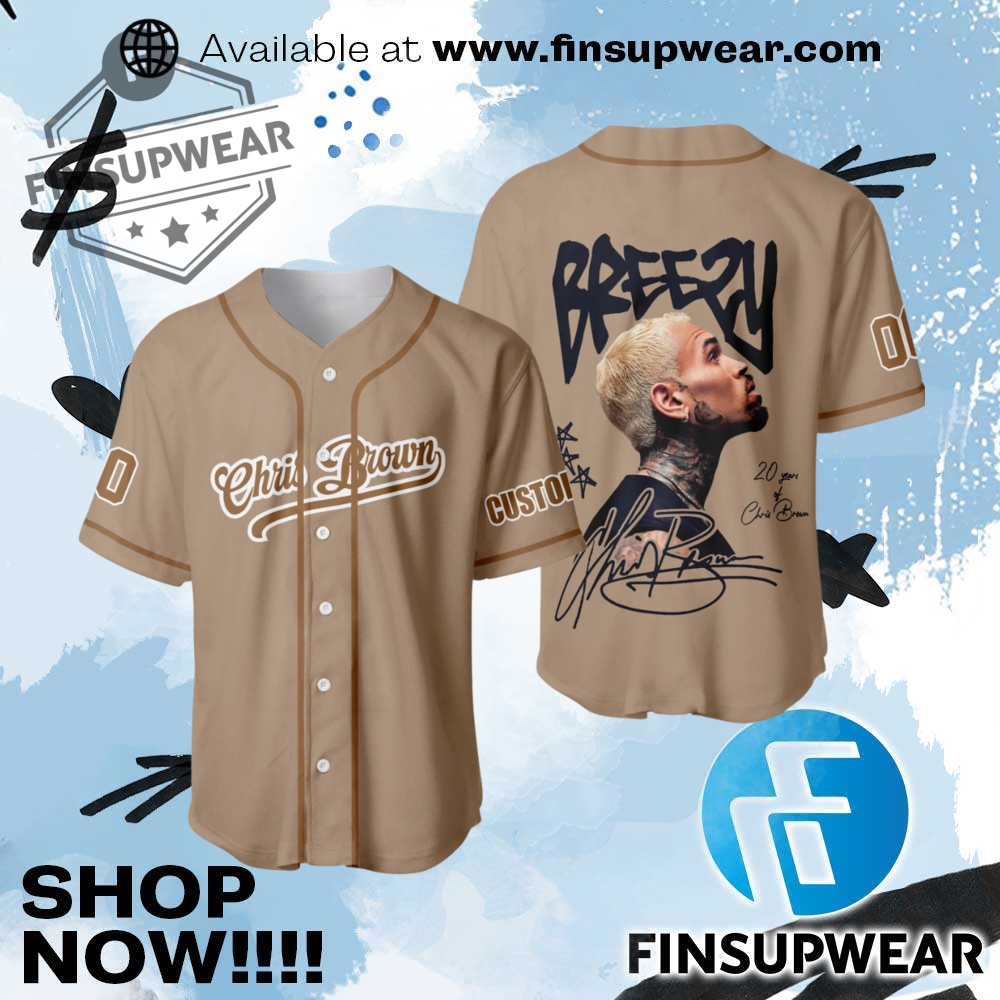 Personalized Christ Brown Breezy Bowl Xx 2025 Baseball Jersey 1 Personalized Christ Brown Breezy Bowl XX 2025 Baseball Jersey