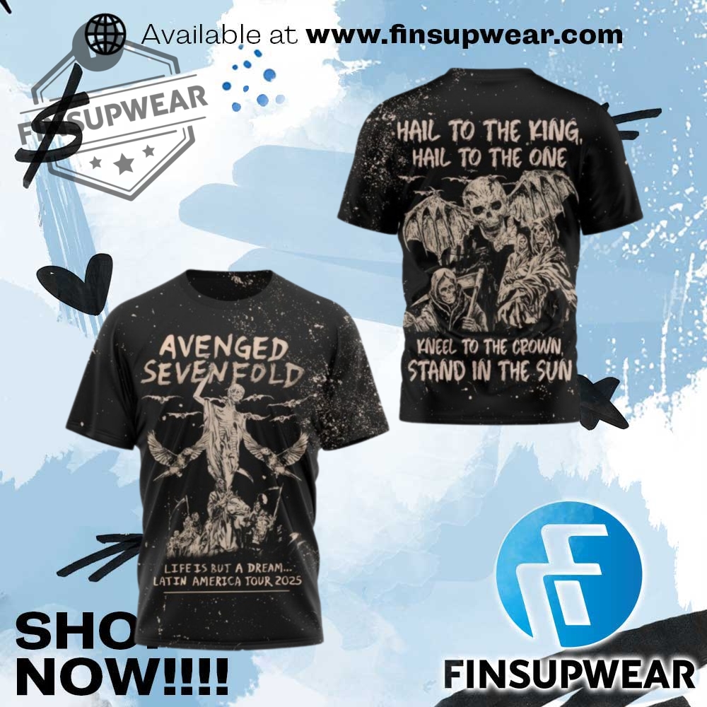 Avenged Sevenfold Latin America Tour 2025 Special Shirt 1 Avenged Sevenfold Latin America Tour 2025 Special Shirt