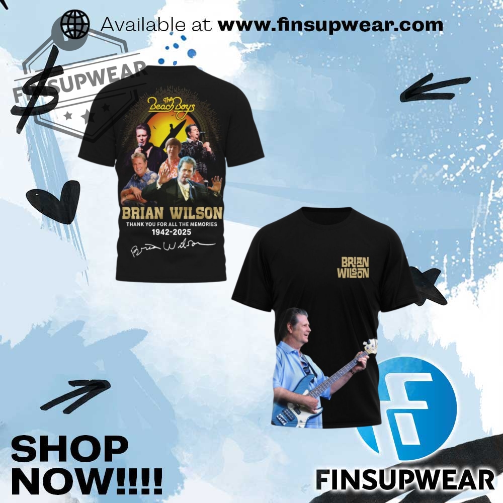 Brian Wilson The Beach Boys Thank You For All The Memories 2025 Shirt 1 Brian Wilson The Beach Boys Thank You For All The Memories 2025 Shirt