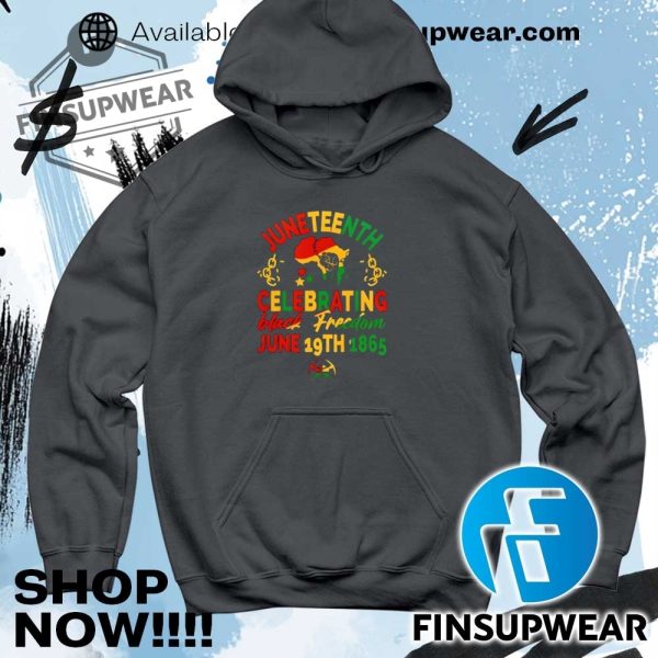 Juneteenth Celebrating Black Freedom Denver Nuggets Shirt finsupwear 5