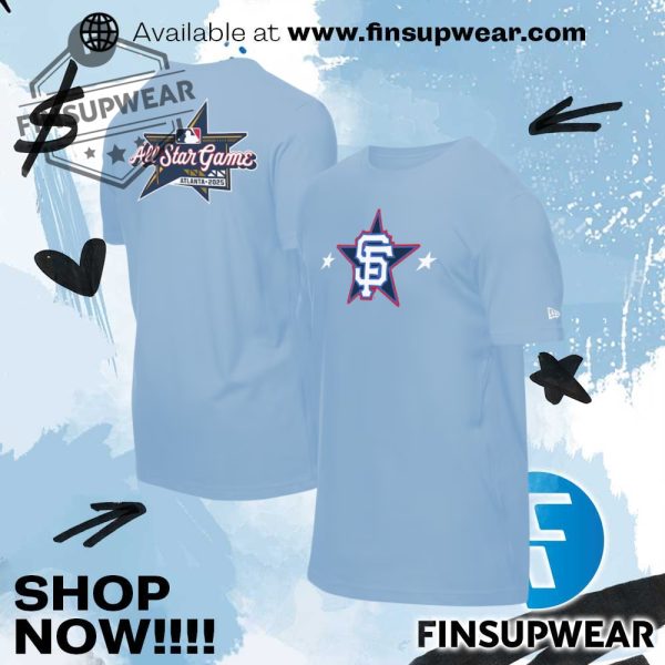 San Francisco Giants New Era 2025 Mlb Allstar Game Workout Shirt finsupwear 1