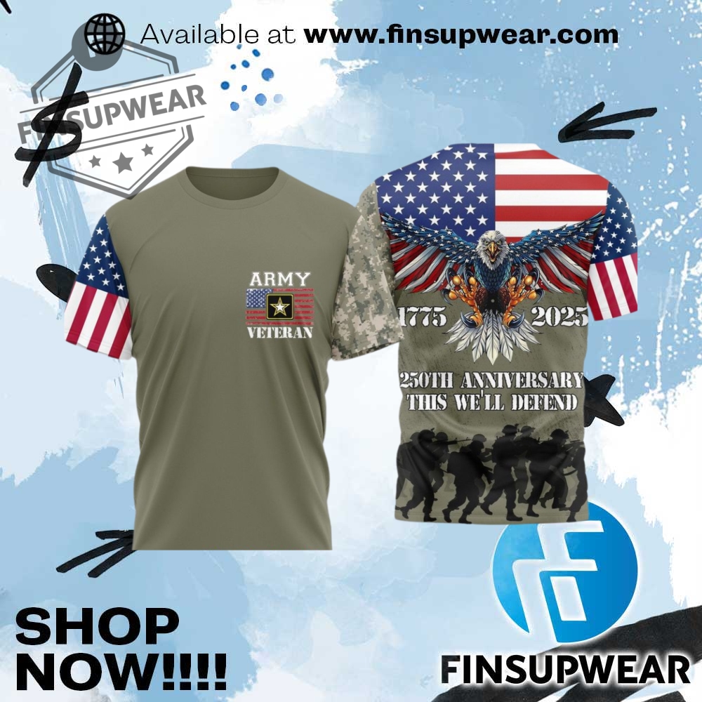 Us Army Veteran 250Th Anniversary Special Edition Shirt 1 US Army Veteran 250th Anniversary Special Edition Shirt