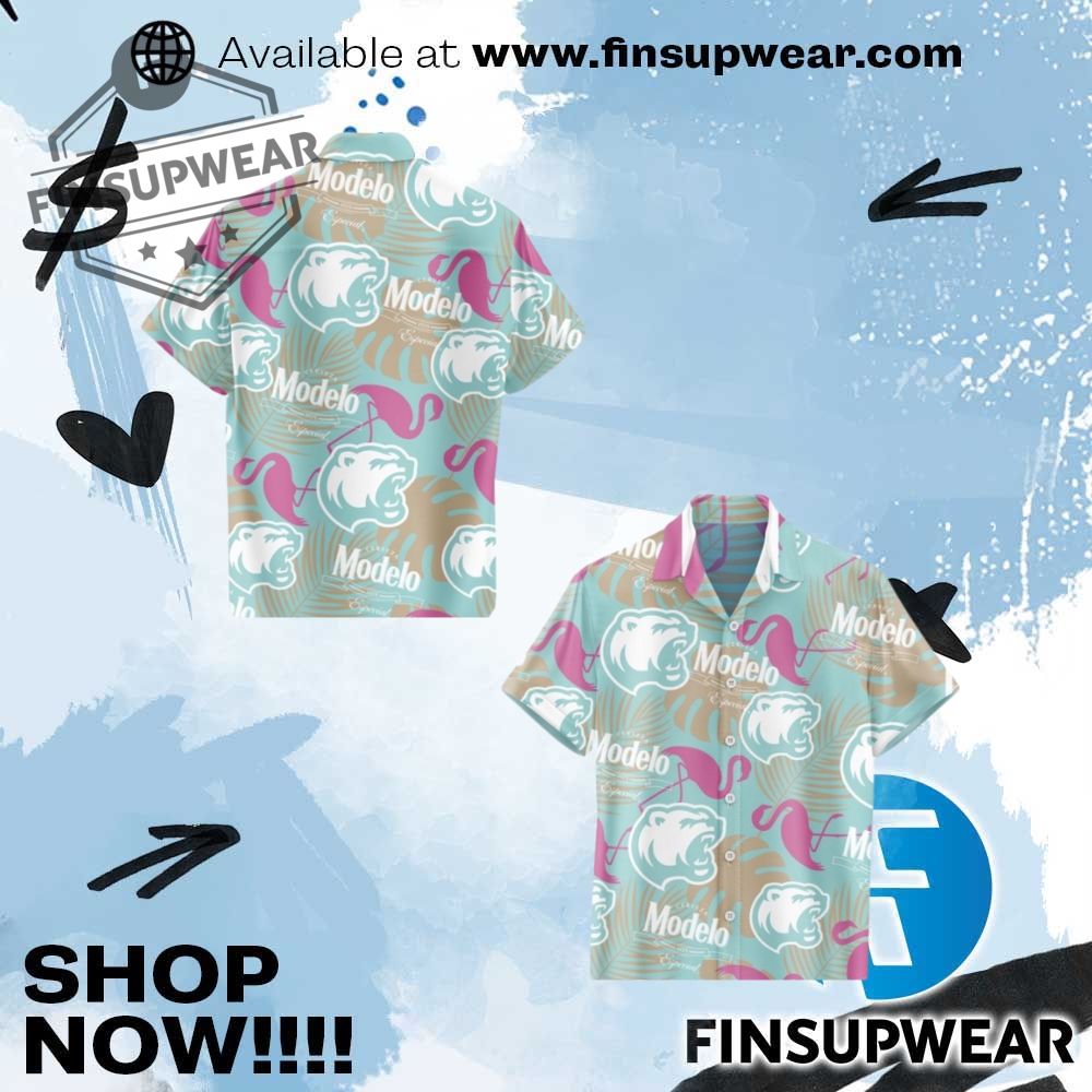 Hershey Bears Ahl Corona X Modelo Hawaiian Shirt 1 Hershey Bears AHL Corona x Modelo Hawaiian Shirt