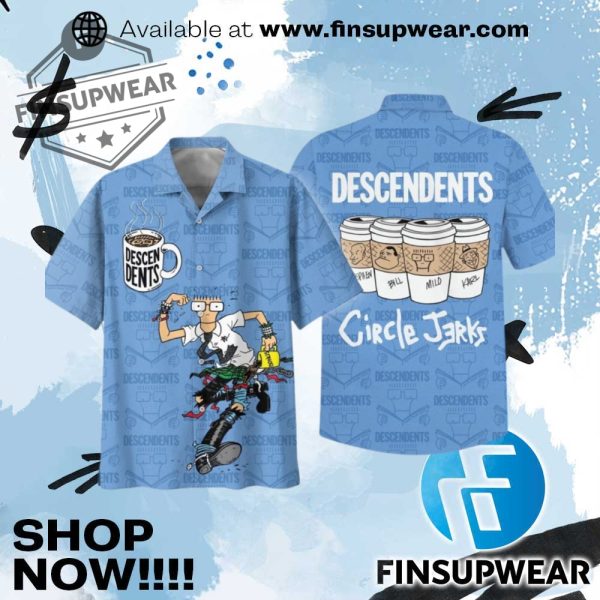 Descendents Circle Jerks Hawaiian Shirt finsupwear 1