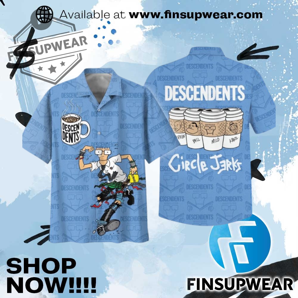 Descendents Circle Jerks Hawaiian Shirt 1 Descendents Circle Jerks Hawaiian Shirt