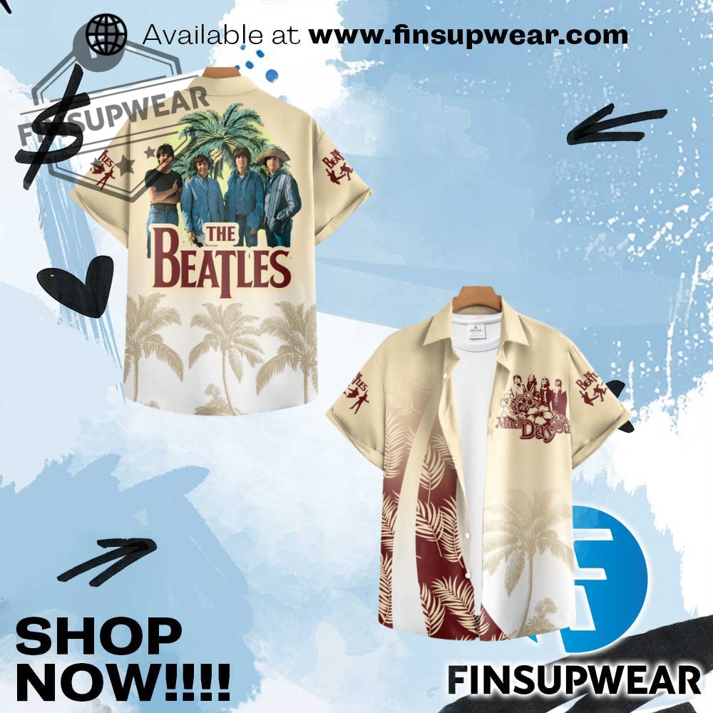 The Beatles Mad Day Out Hawaiian Shirt 1 The Beatles Mad Day Out Hawaiian Shirt