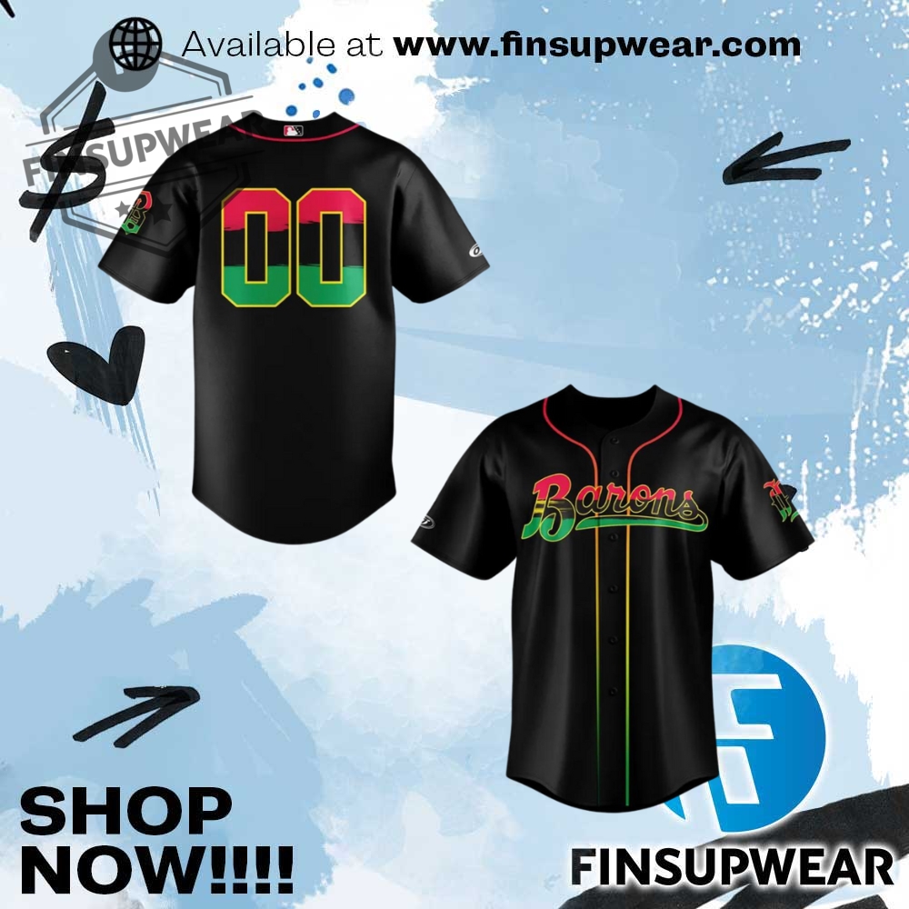 Birmingham Barons X 2025 Juneteenth Day Limited Edition Baseball Jersey 1 Birmingham Barons x 2025 Juneteenth Day Limited Edition Baseball Jersey