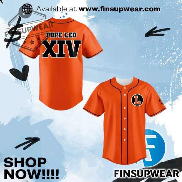 Leo Catholic High School Pope Leo Xiv Baseball Jersey finsupwear 1