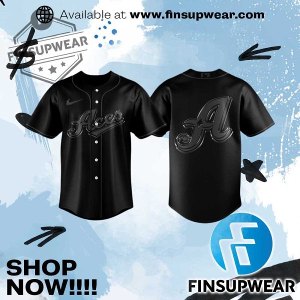 Reno Aces Back In Black Limited Edition Baseball Jersey finsupwear 1