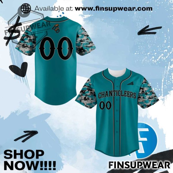 Coastal Carolina Chanticleers Limited Edition Camo Baseball Jersey finsupwear 1
