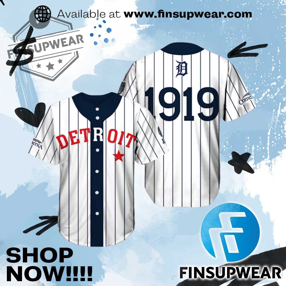 Detroit 19119 Black In Baseball Jersey 1 Detroit 19119 Black In Baseball Jersey