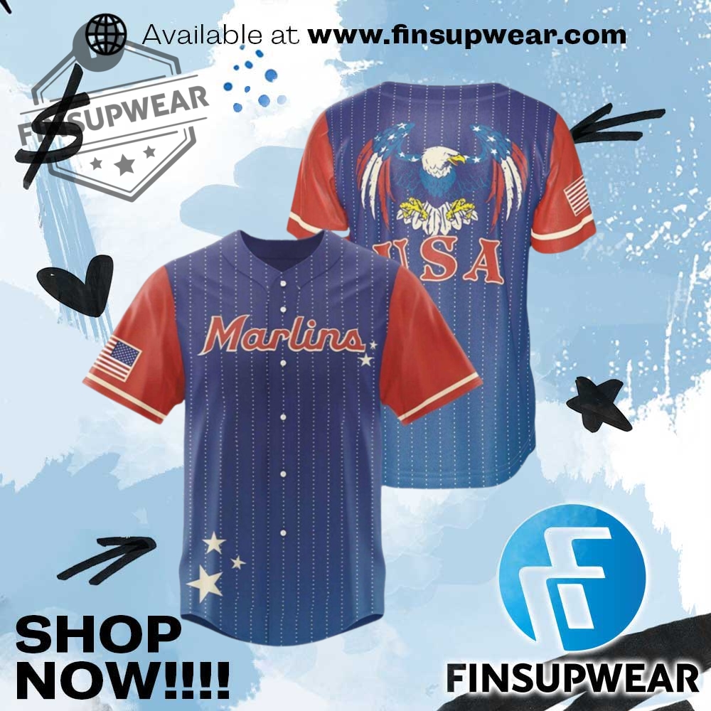 Miami Marlins Team Usa Celebration Jersey Giveaway 2025 1 Miami Marlins Team USA Celebration Jersey Giveaway 2025