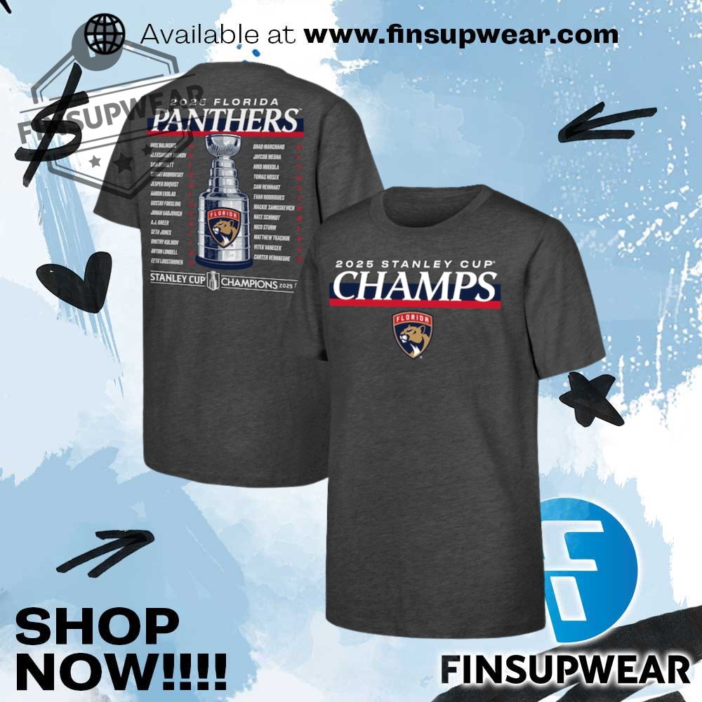 Florida Panthers 2025 Stanley Cup Champions Give Go Roster Shirt 1 Florida Panthers 2025 Stanley Cup Champions Give & Go Roster Shirt