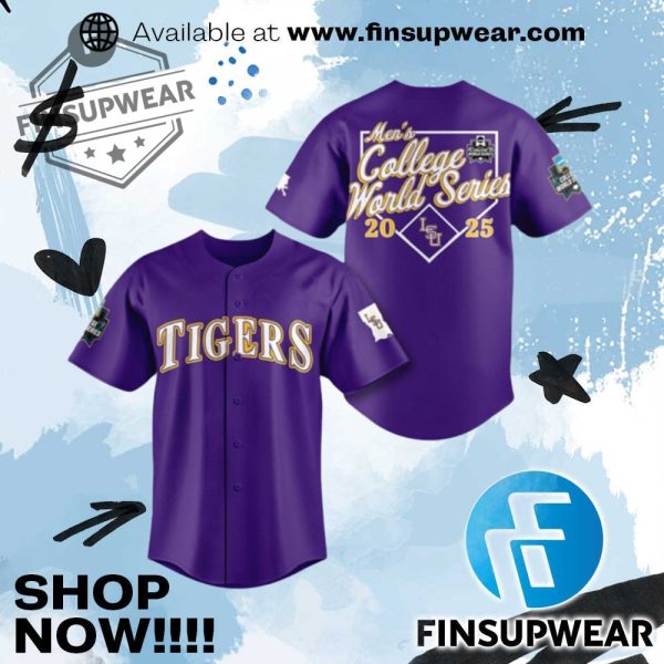 Lsu College World Series 2025 Jersey finsupwear 1