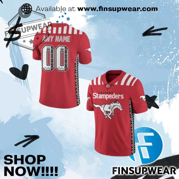 Calgary Stampeders X 2025 Indigenous Celebration Month Personalized Football Jersey finsupwear 1