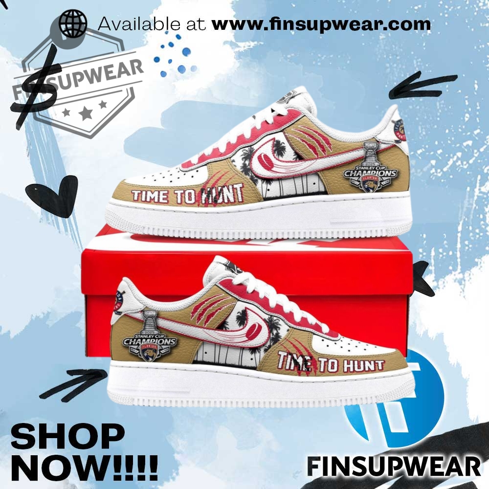 Florida Panthers 2025 Time To Hunt Air Force 1 Sneaker 1 Florida Panthers 2025 Time to Hunt Air Force 1 Sneaker