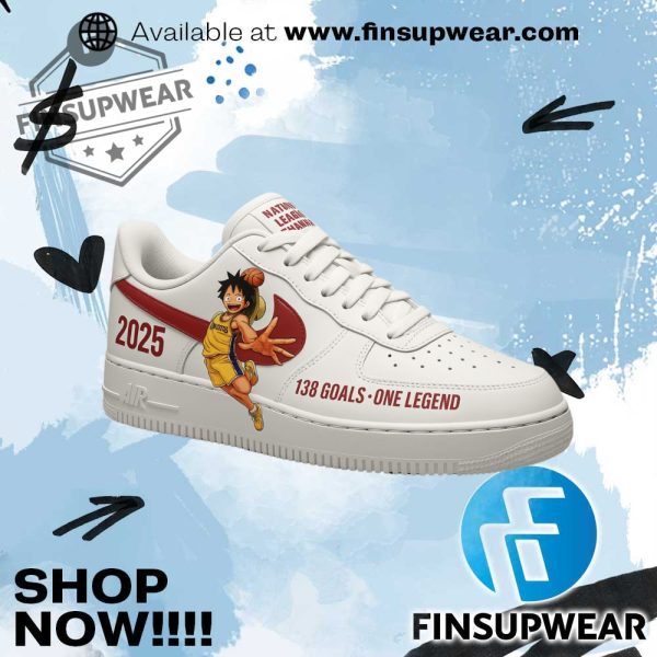 One Piece Basketball Custom Luffy 138 Goals Edition Air Force 1 finsupwear 1