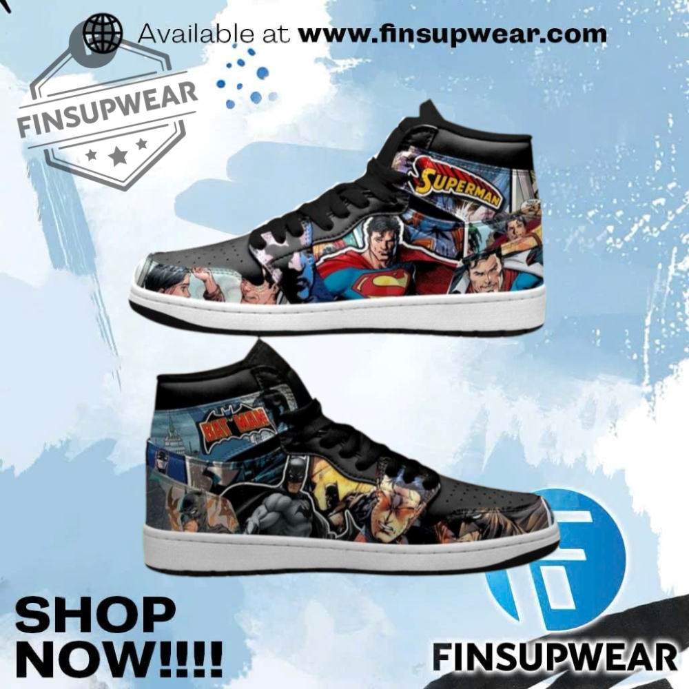 Justice League Batman X Superman High Top Air Jordan Shoes